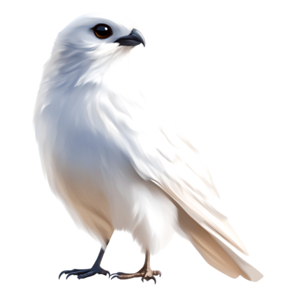 Elegant White Bird Perched Gracefully Branch in Nature png