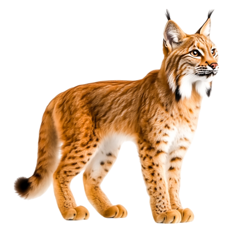 Realistic Lynx Standing Gracefully png