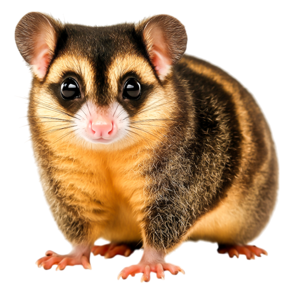 Cute and Adorable Animal with Striped Fur and Big Eyes png