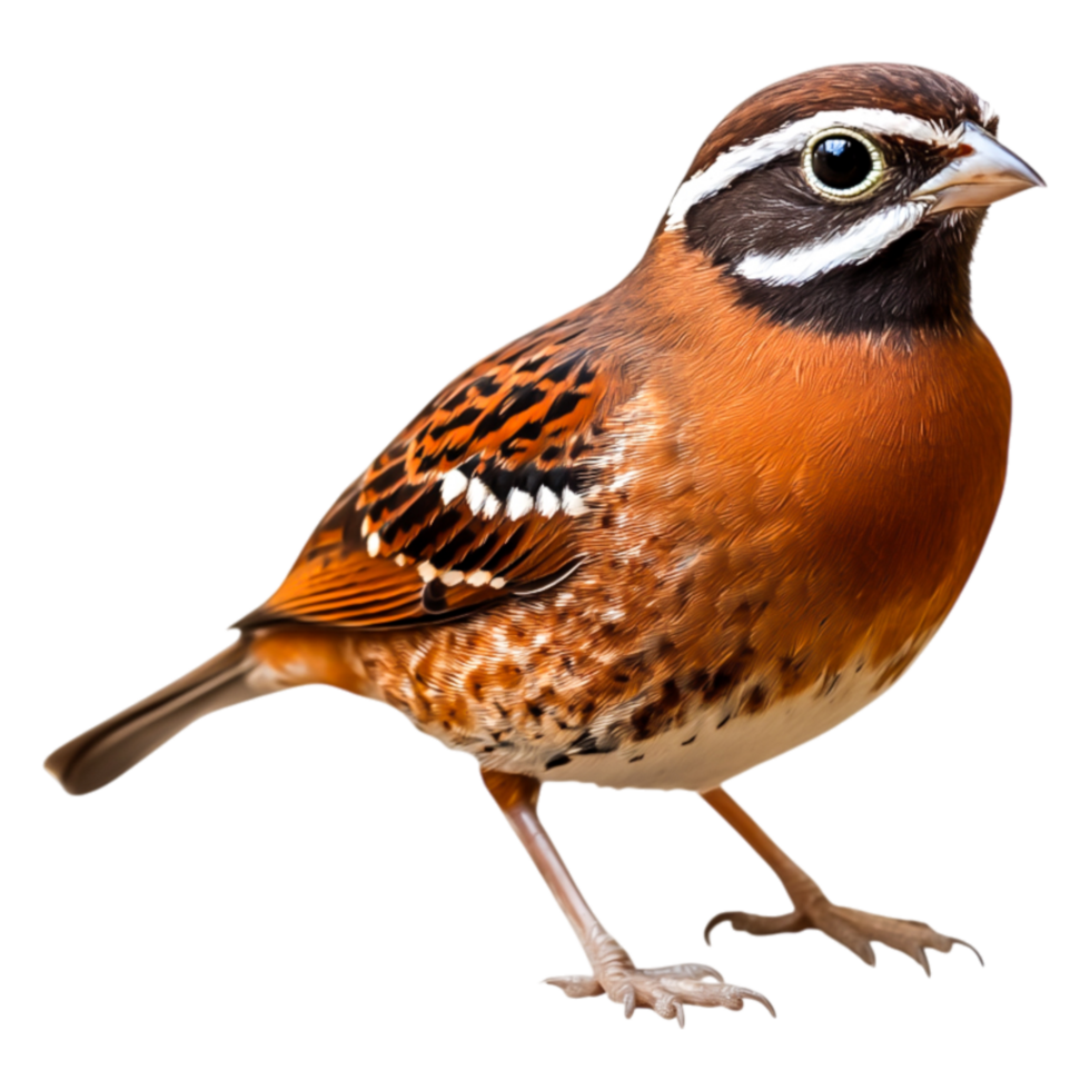 Colorful Bird with Striking Features Perched on Displaying Posture png
