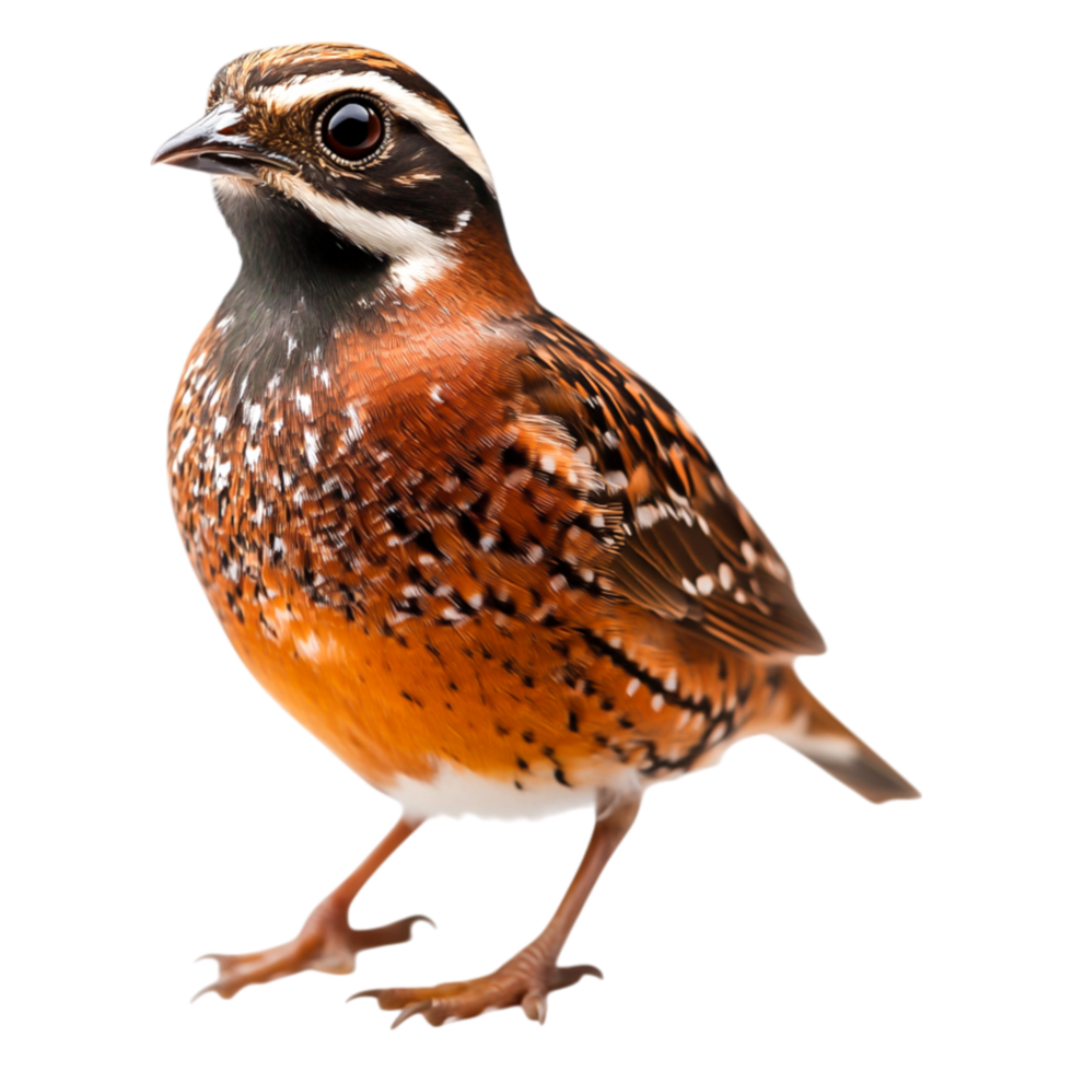 Vibrant and Colorful Bird with Striking Orange and Brown Feathers png