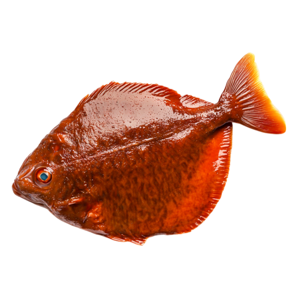 Vibrant Orange Fish on in Studio Lighting png