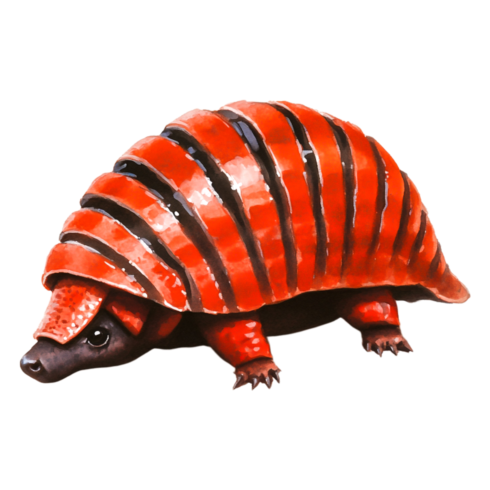 Colorful Red-striped Turtle , Art Illustration png