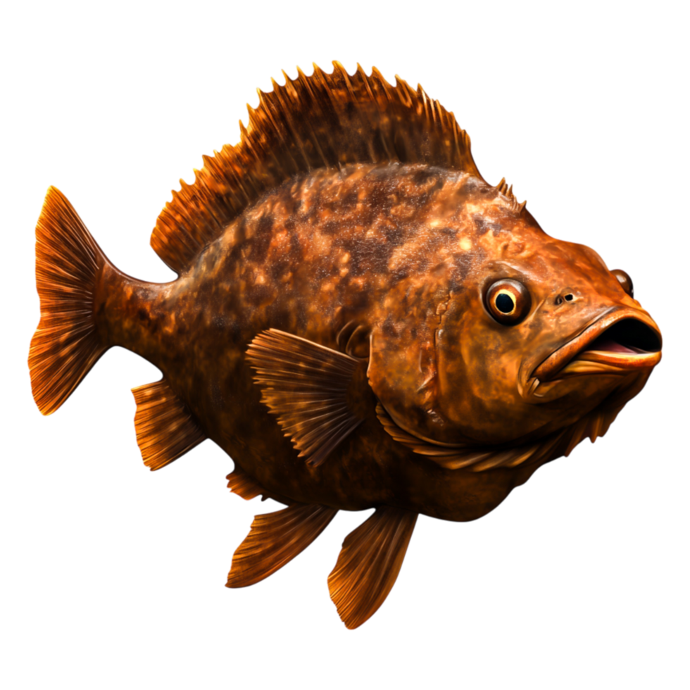 Vibrant Underwater Fish Swimming in Clear Ocean Water png