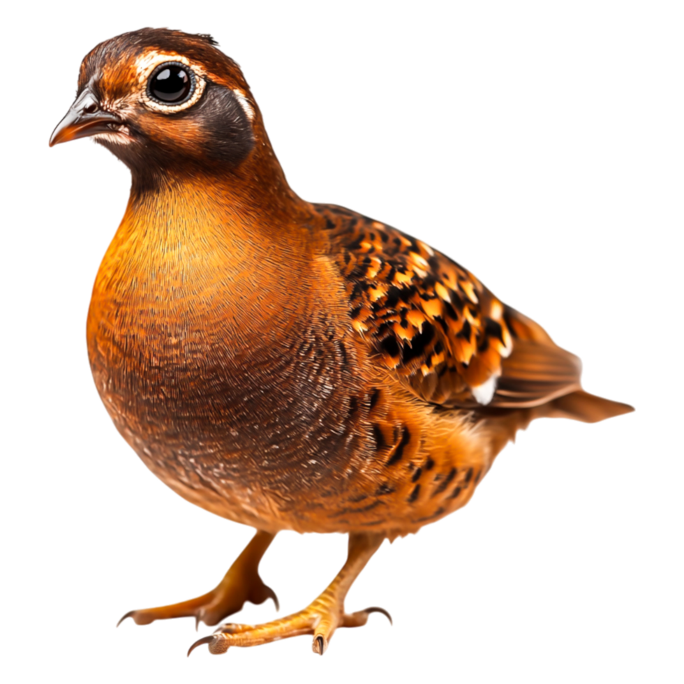 Vibrant Ornate Bird with Rich Patterns and Warm Tones png