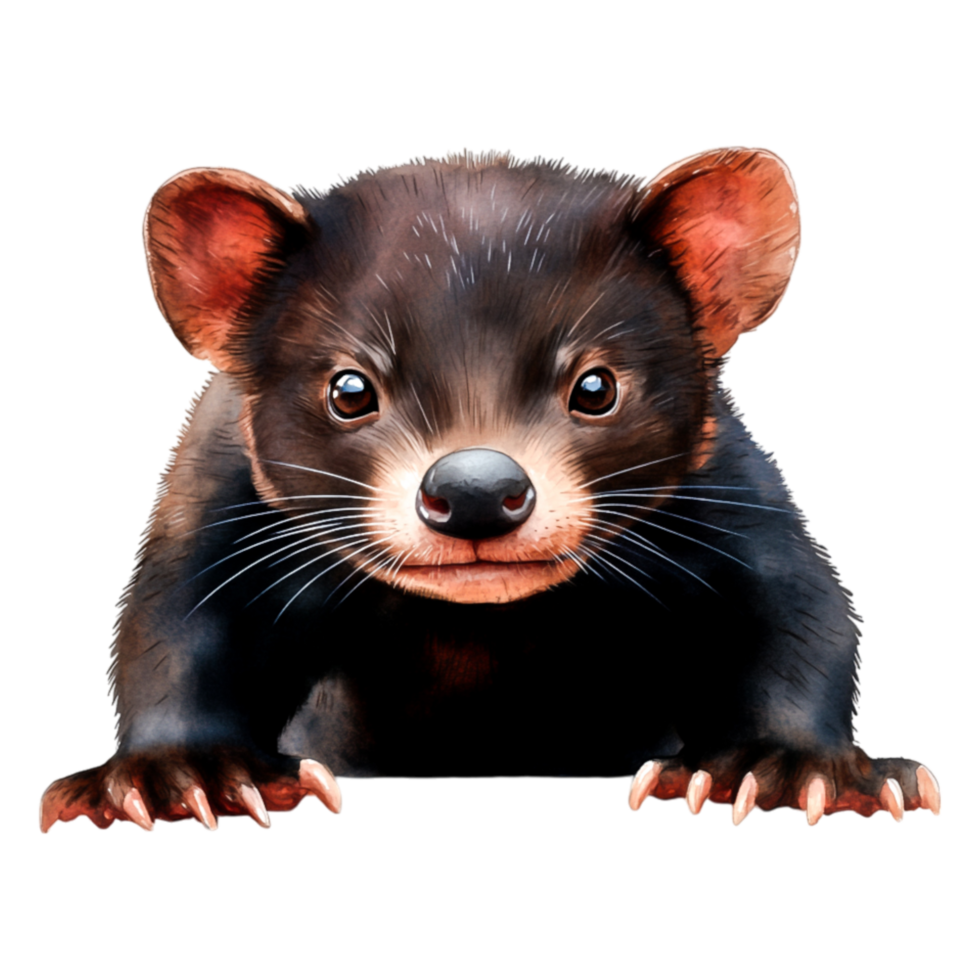 Cute and Curious Cartoon Forest Animal with Big Eyes and Small Ears png
