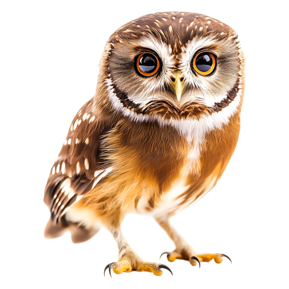 Realistic Propensity of an Owl with Striking, Expressive Features png