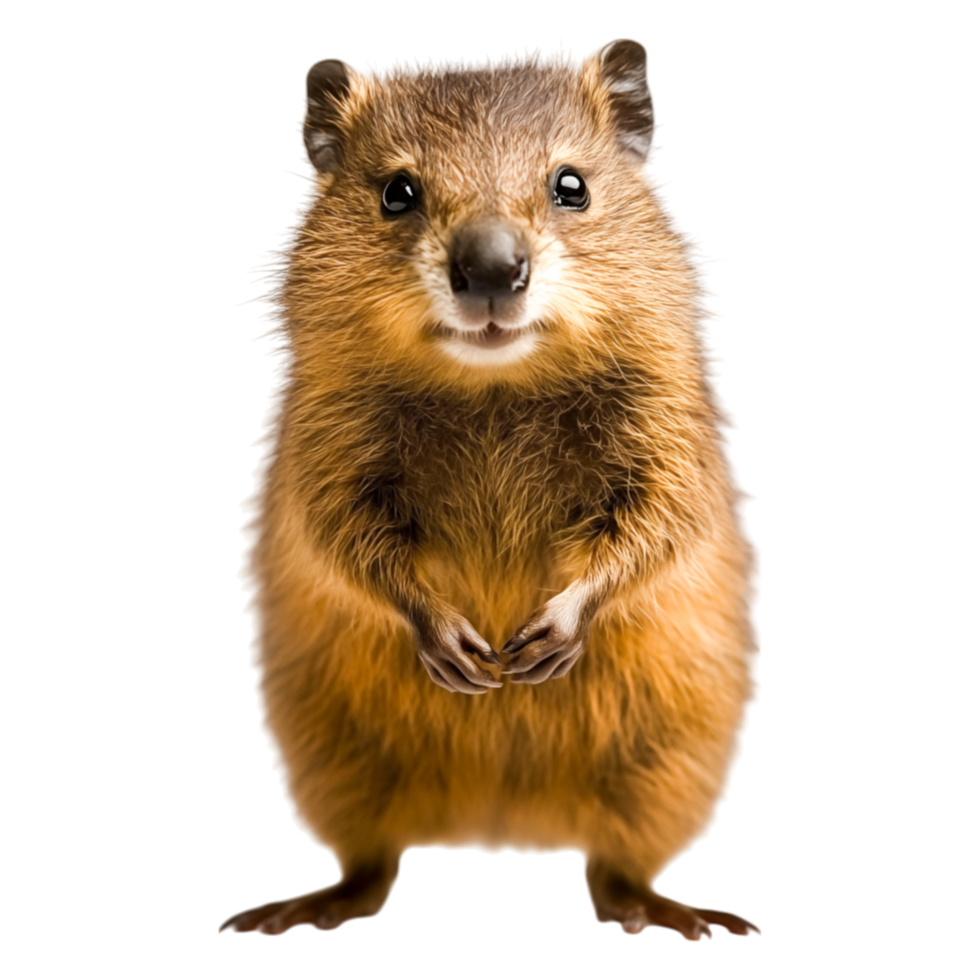 Cute Hopping Animal with Soft Fur and Bright Eyes in Nature Setting png