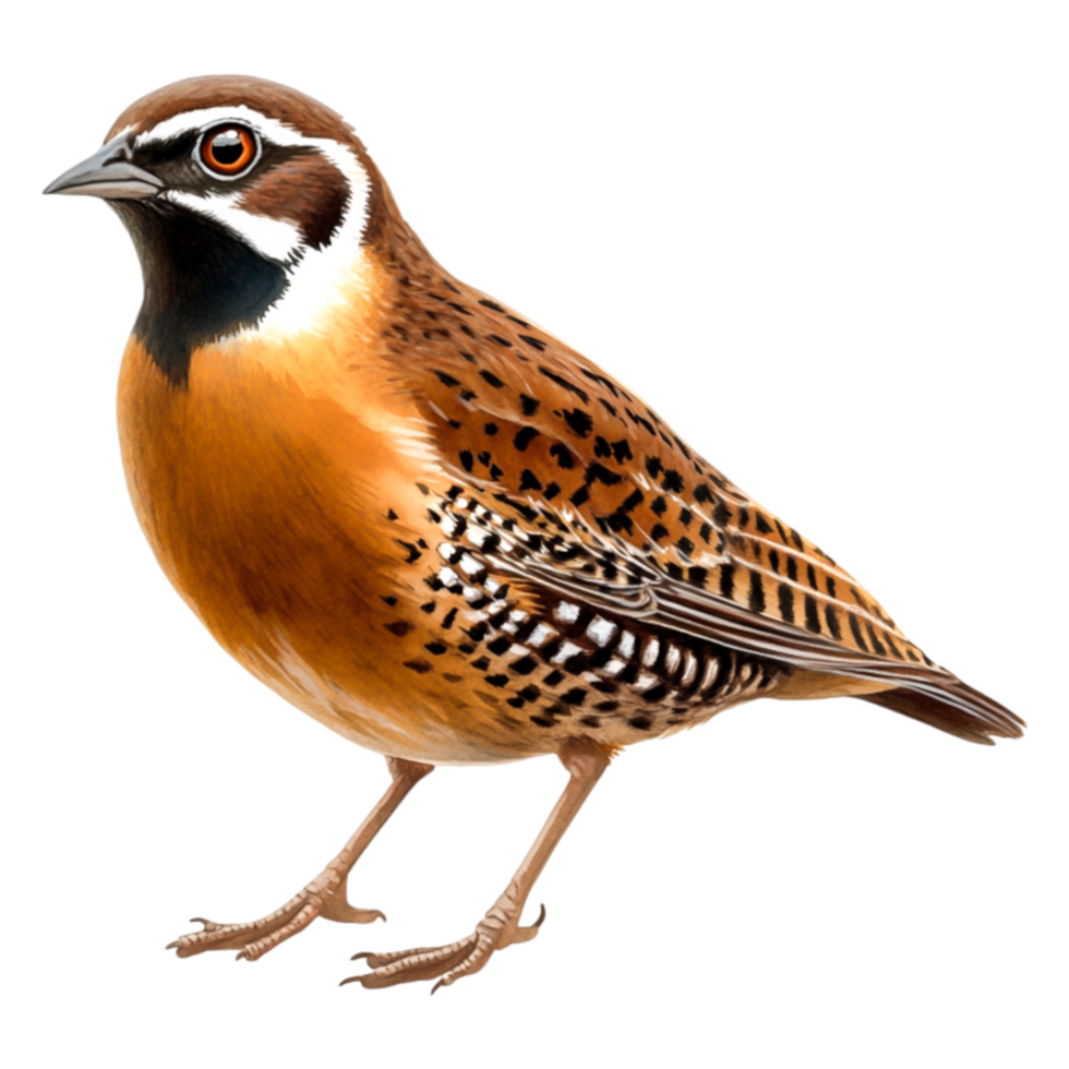 Detailed Illustration of a Colorful Songbird on png