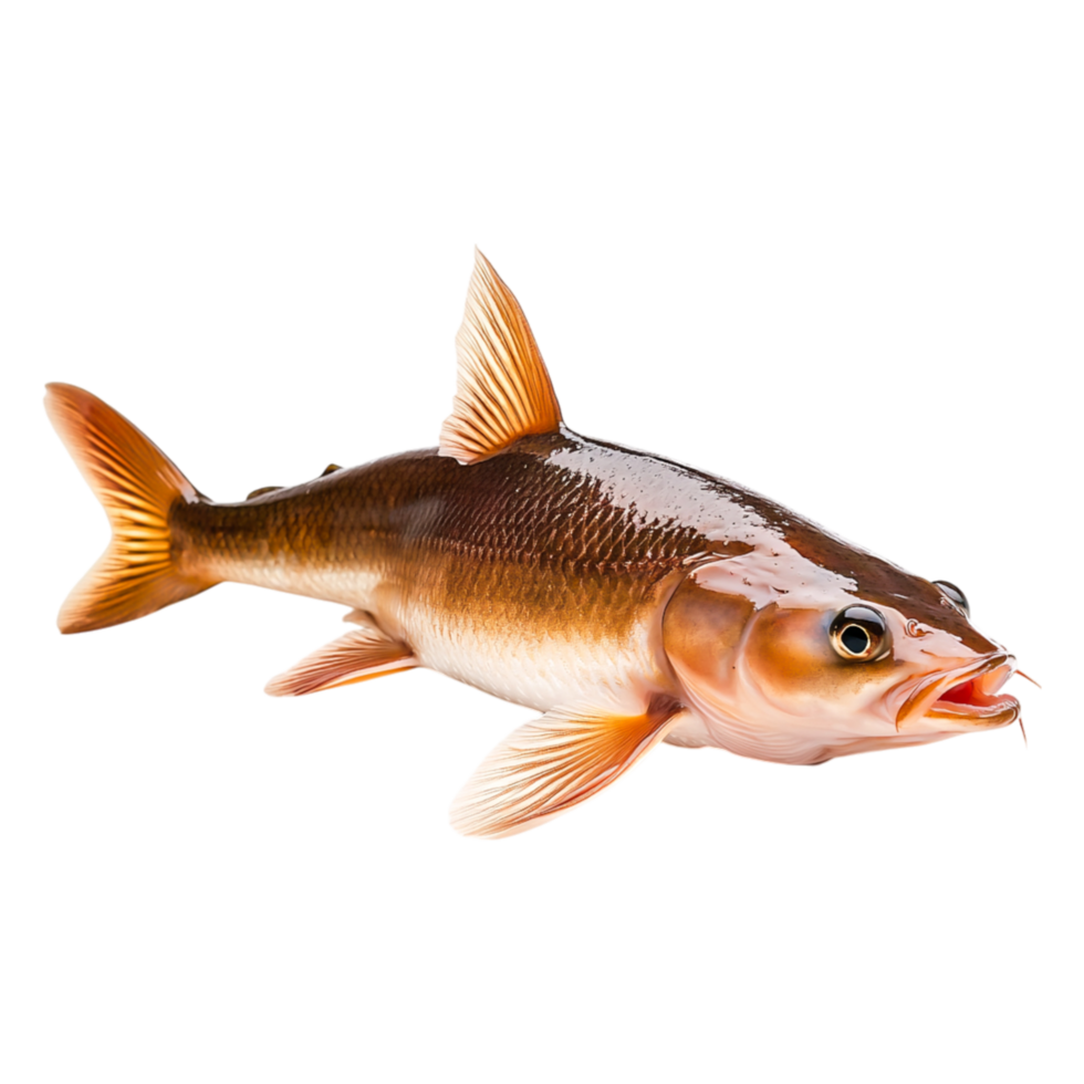 Lively Freshwater Fish with Vibrant Coloratind Fin Details png