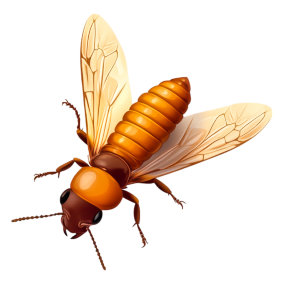 closeup of a Colorful Insect with Wings and a Segmented Body png