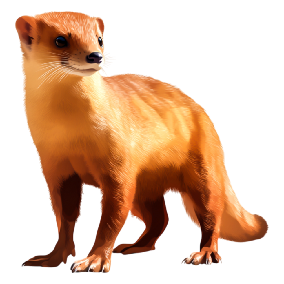 Agile and Curious Animal Standing in Natural Habitat png