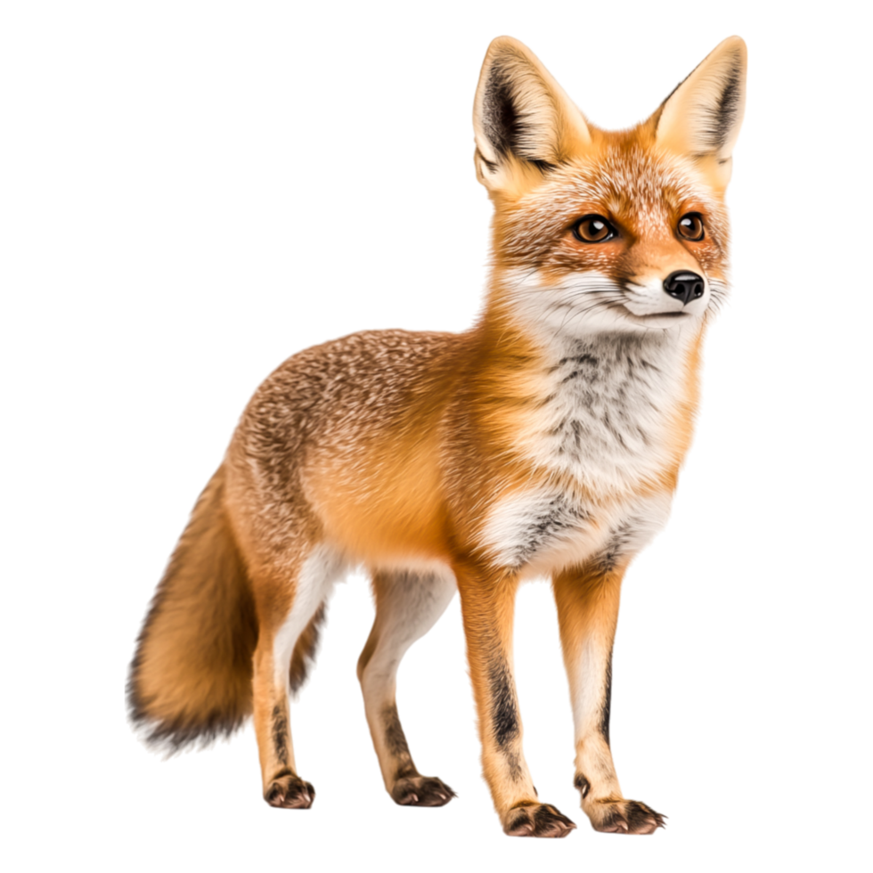 Realistic Portrait of a Beautiful Red Fox in a Natural Setting png