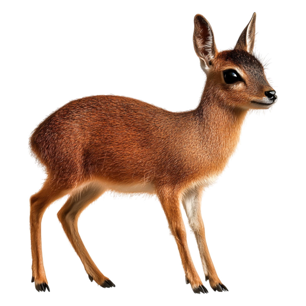 Young Deer with Large Eyes in a Natural Isolated Setting png