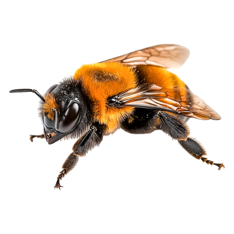 Detailed closeup of a Bumblebee png