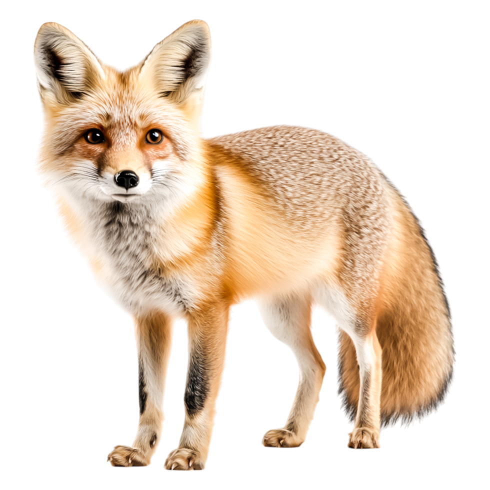 Majestic Red Fox Standing Gracefully in Natural Environment png