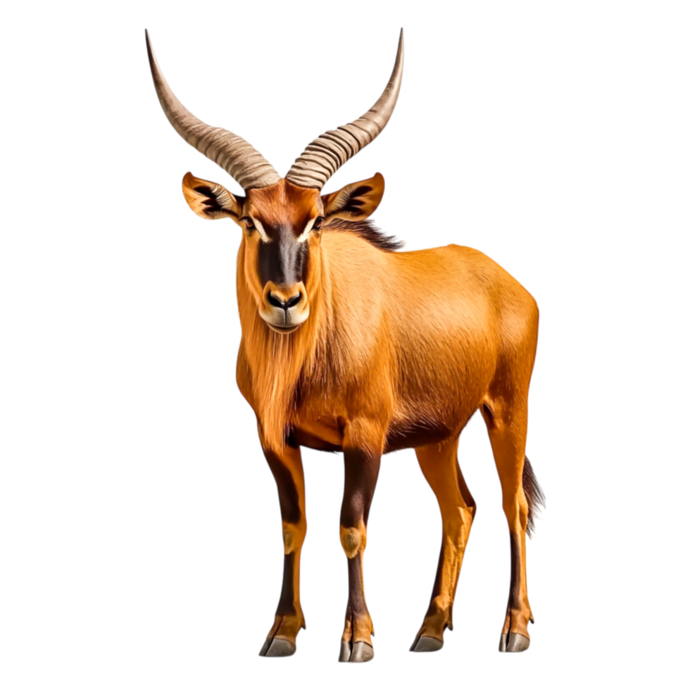 Majestic Antelope Standing Proudly in Natural Habitat Environment png