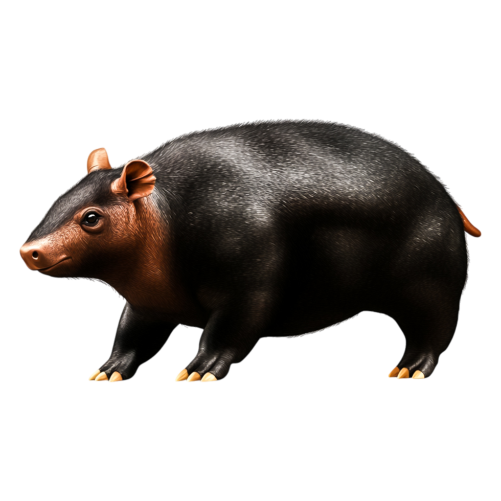 Realistic 3D Render of a South American Cabassous Armadillo Model png