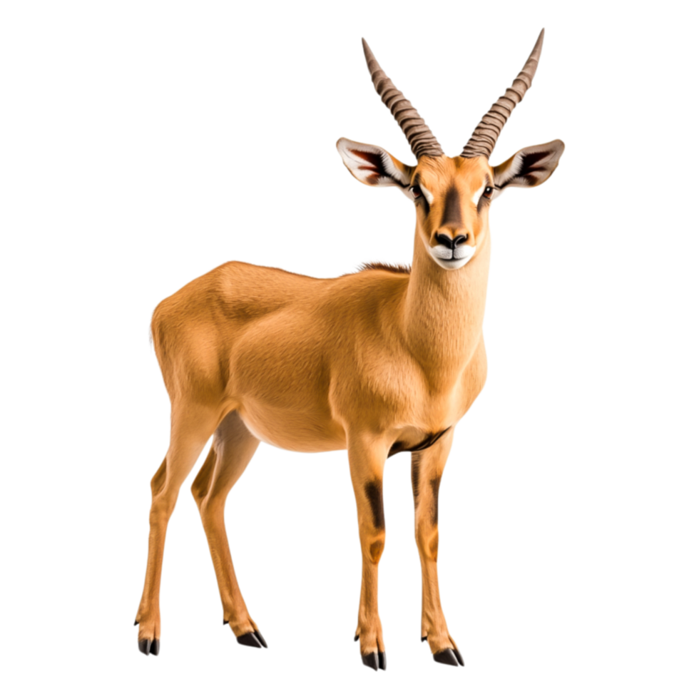 Realistic Antelope Standing Gracefully in a Natural Environment png