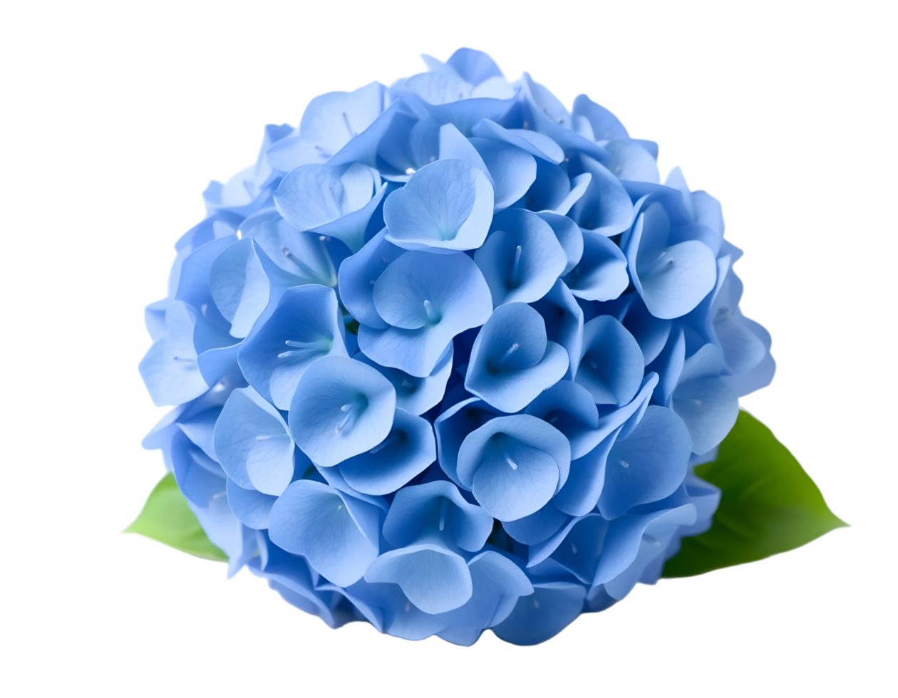 Blue Hydrangea Flower Isolated on Transparent Background png