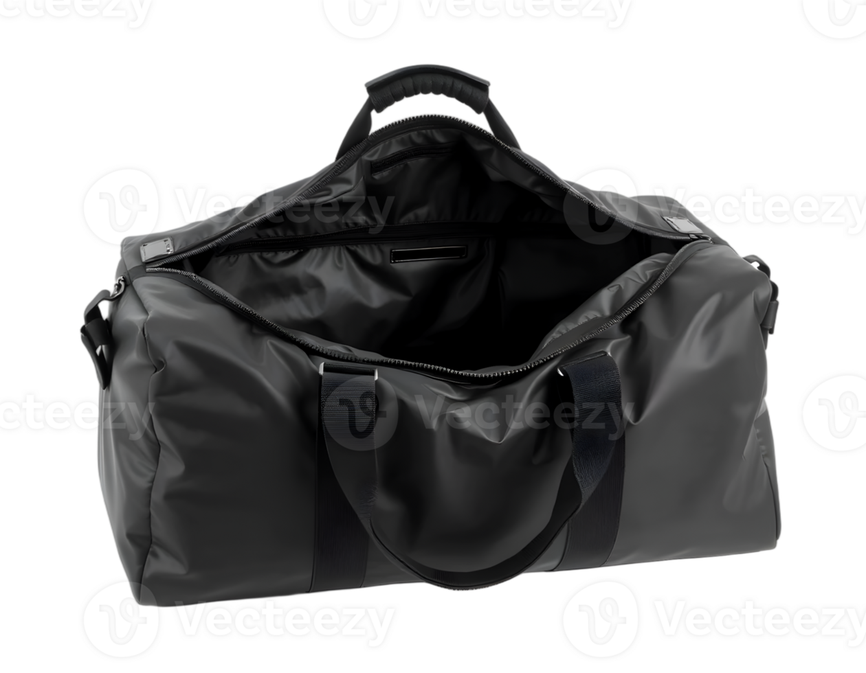 Black bag isolated on a transparent background png