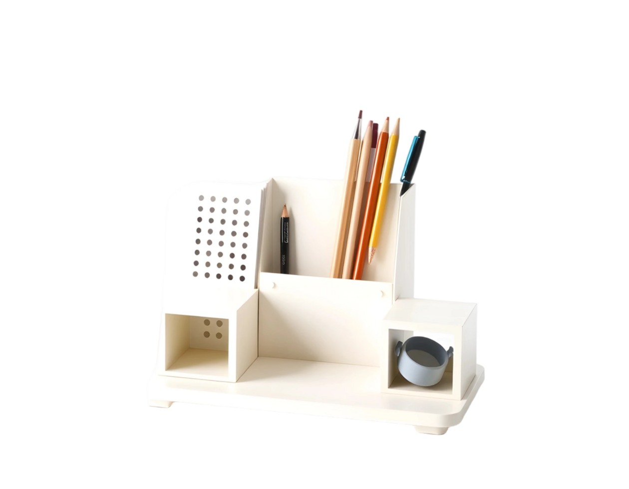 Office cabinet with pencils isolated on transparent background png