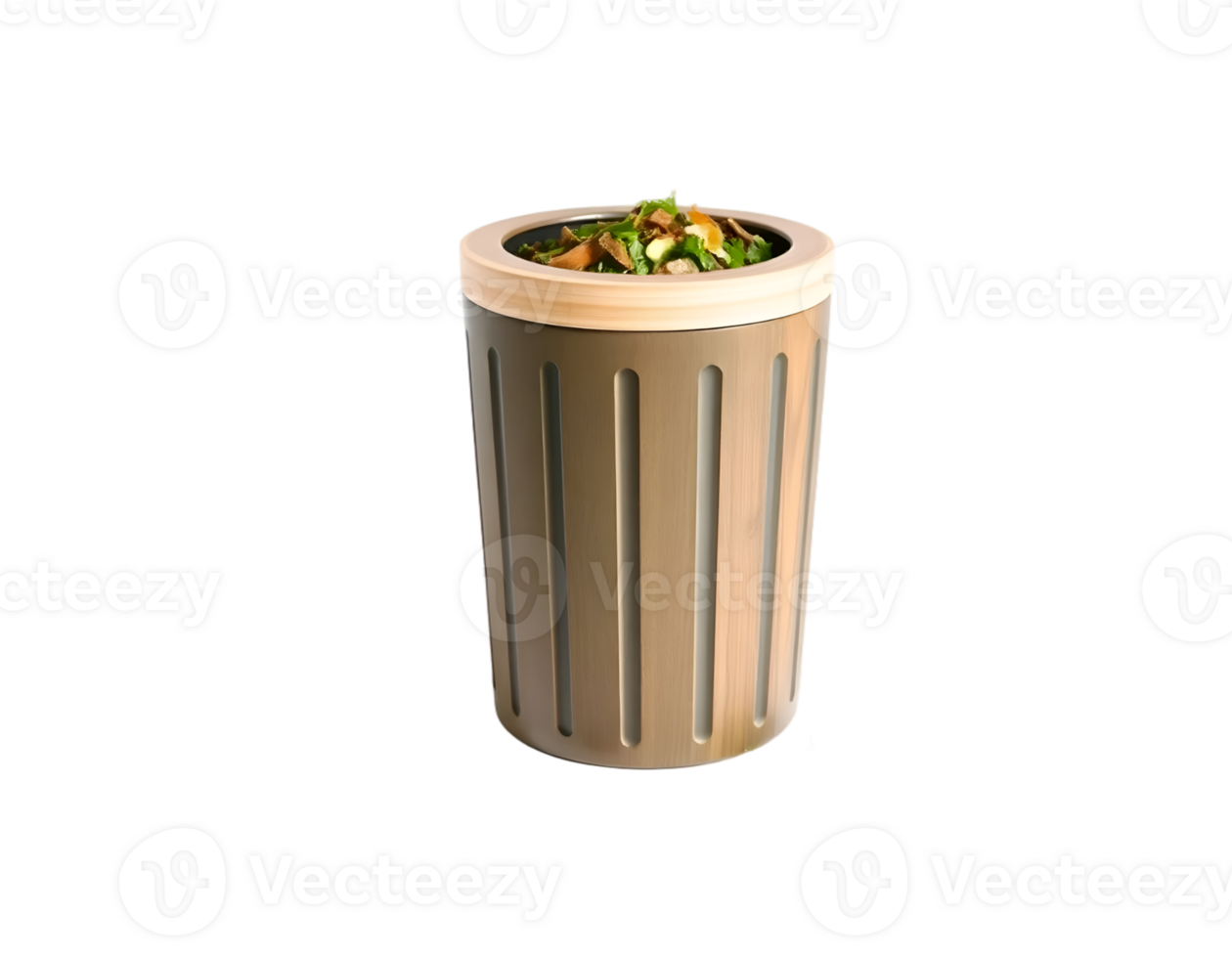 Garbage bin isolated on transparent background png