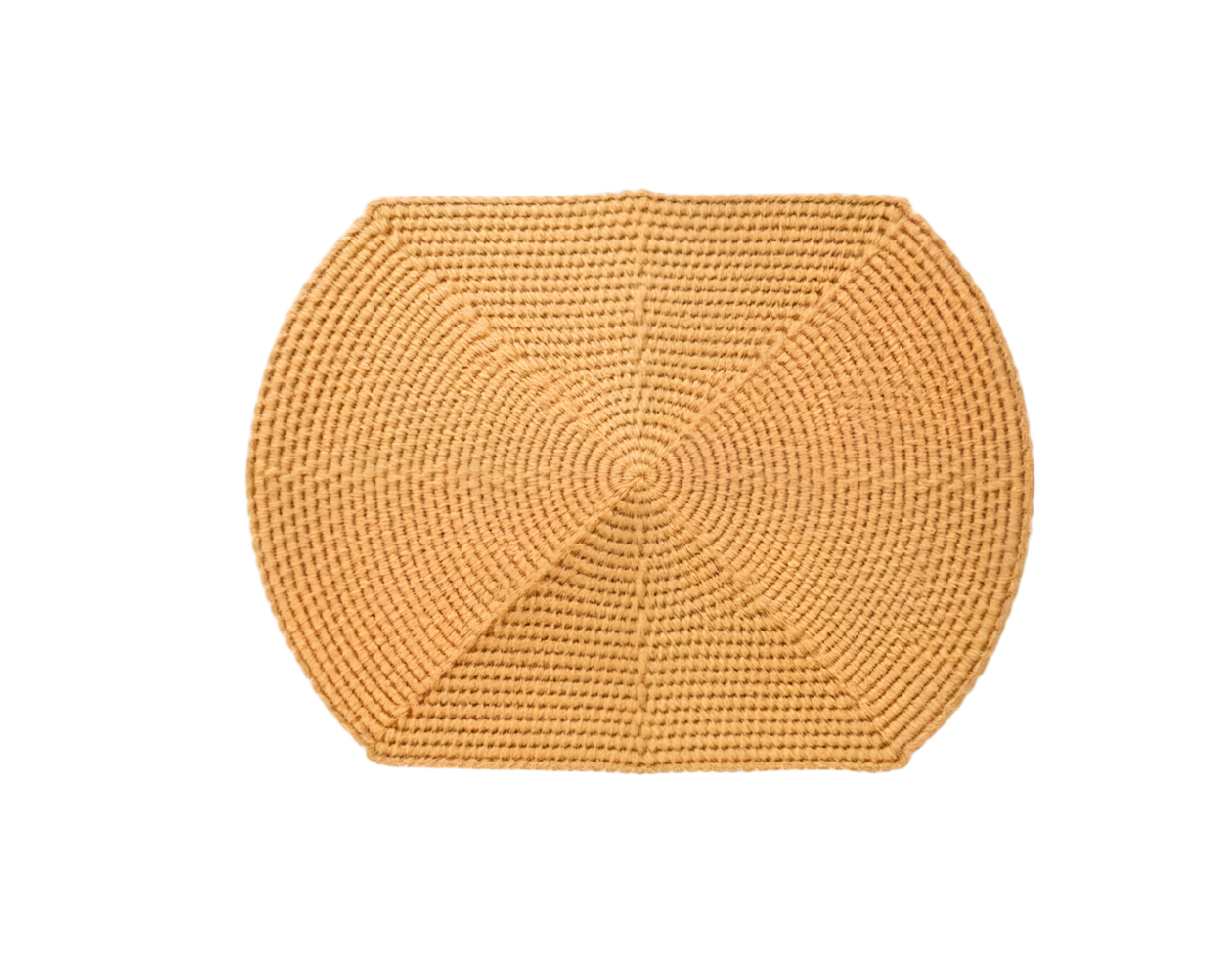 Wicker mat isolated on transparent background png