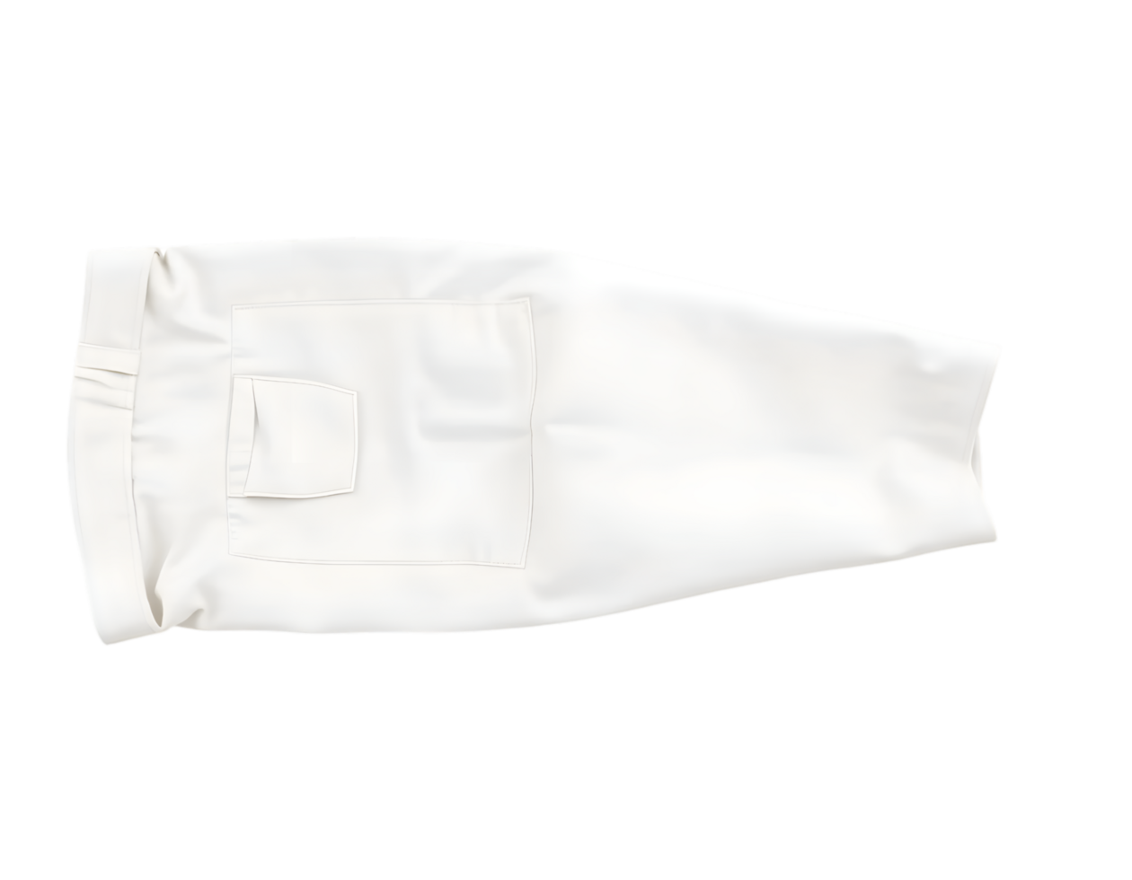 White pants isolated on a transparent background png