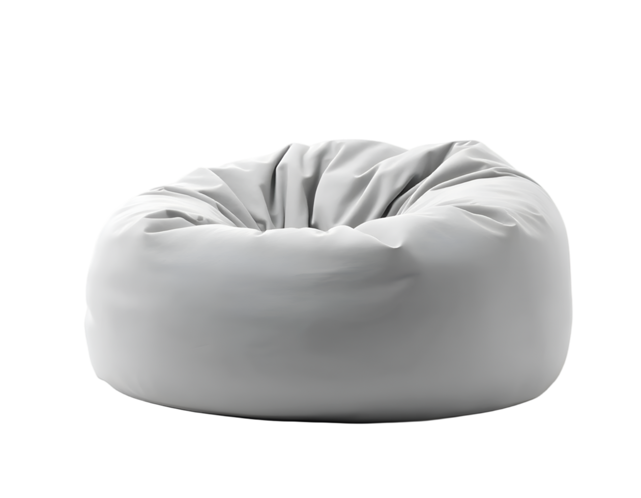 Realistic 3d Detailed 3d White Beanbag png