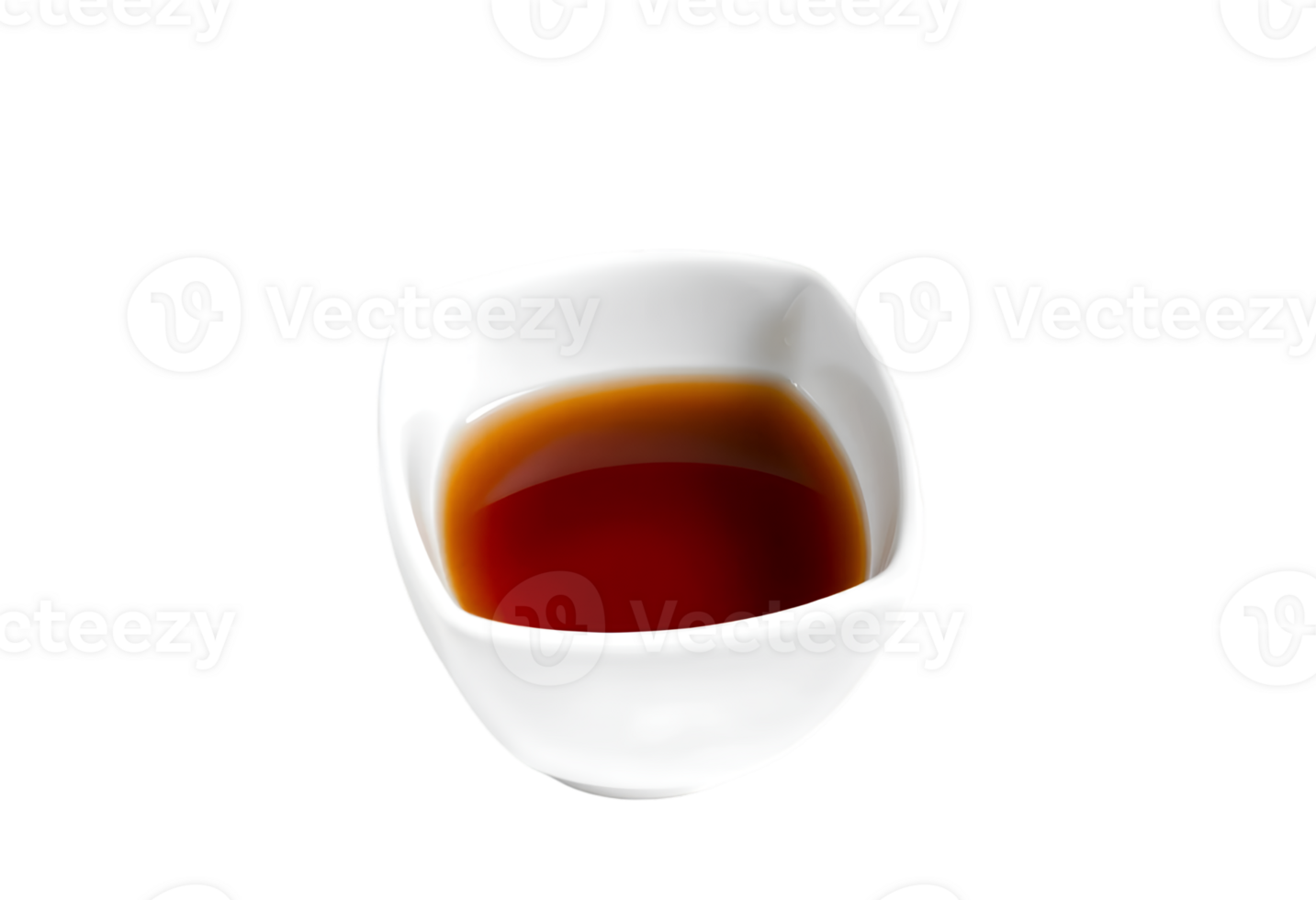 Cup of soy sauce isolated on transparent background png