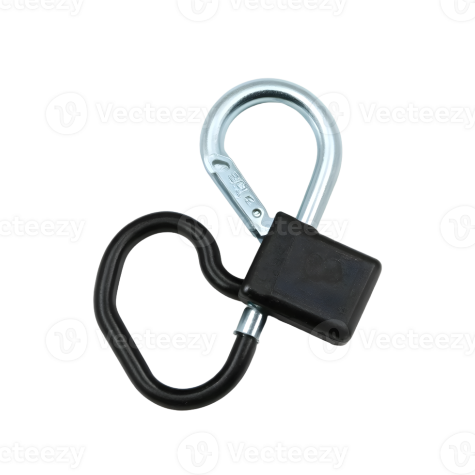 Black Padlock Isolated On Transparent Background png