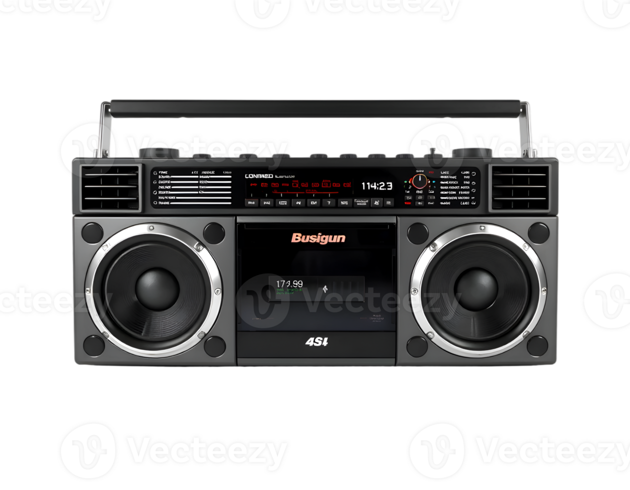 Radio cassette player isolated on transparent background png