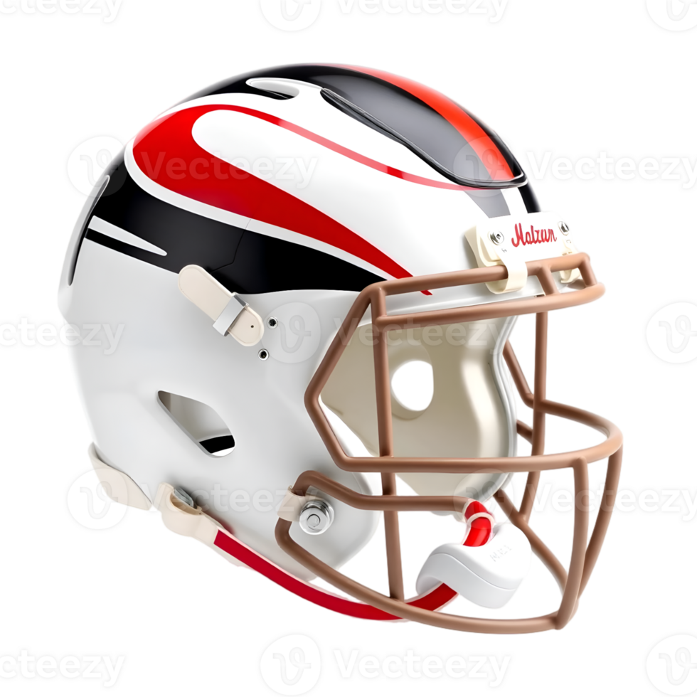 American football helmet on a transparent background png