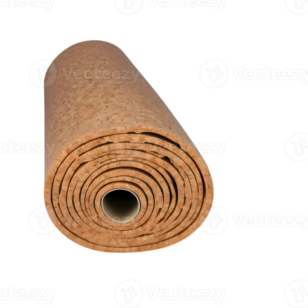 Cork roll isolated on a transparent background png