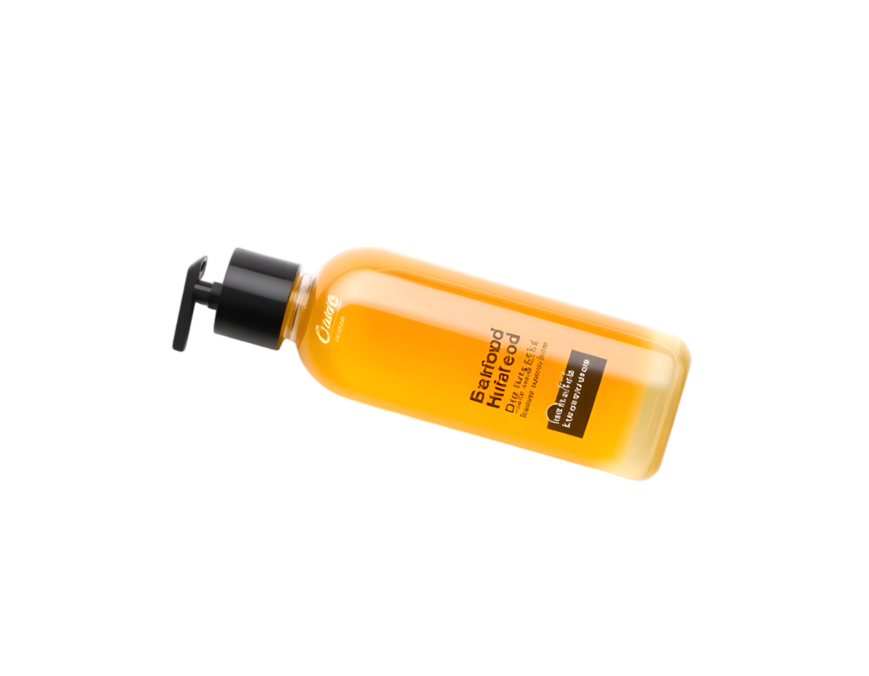 Shampoo bottle isolated on transparent background png