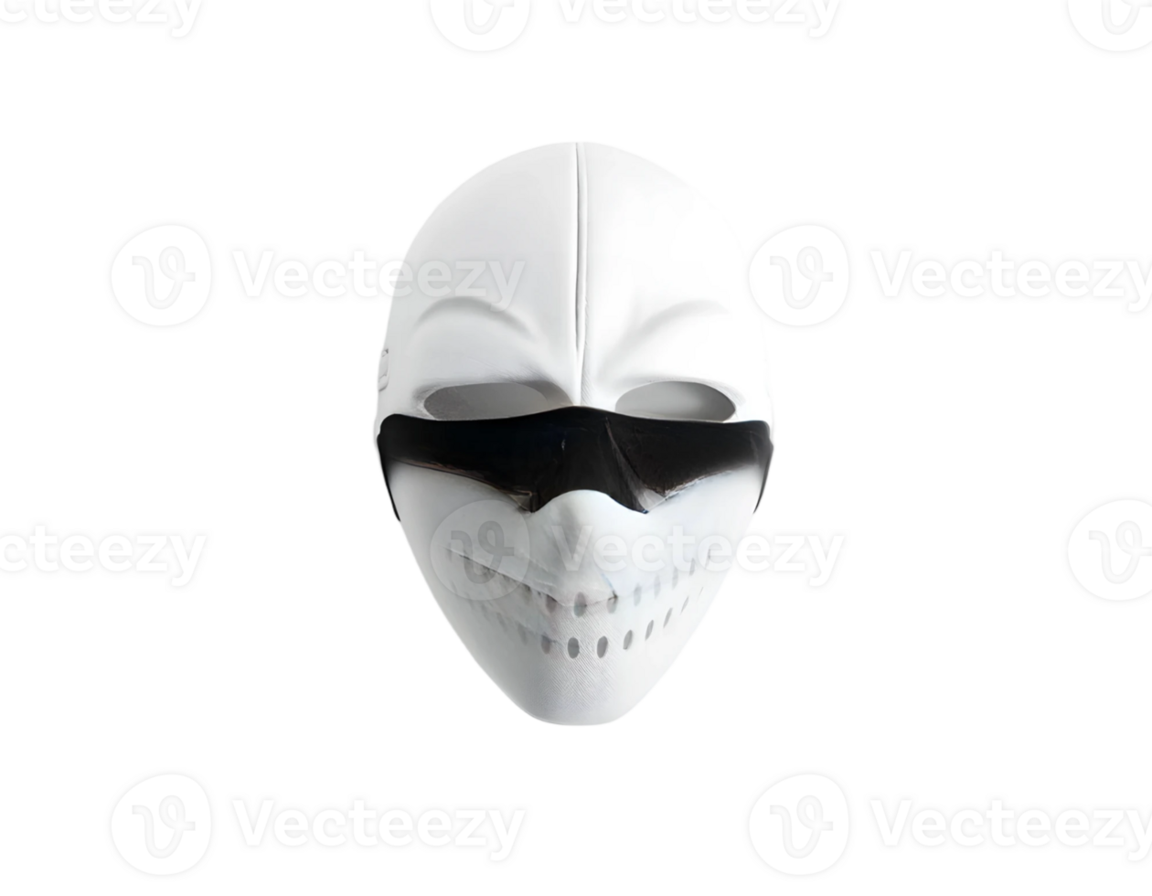 White Alien Mask With Sunglasses Isolated On Transparent Background png