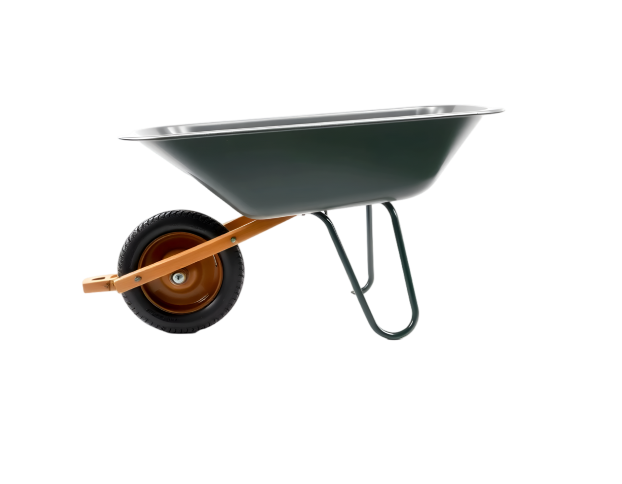 Wheelbarrow isolated on transparent background png