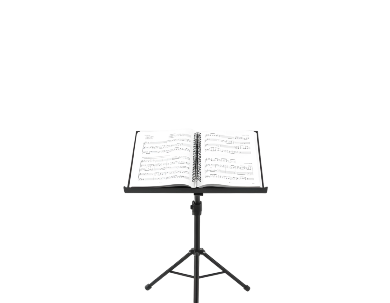 Audio book on stand isolated on transparent background png