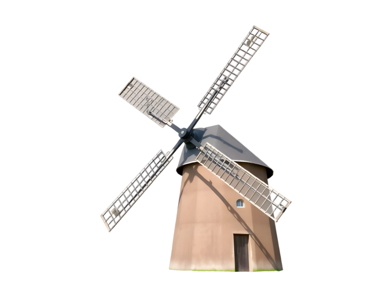 3d rendering of a windmill isolated on a transparent background png
