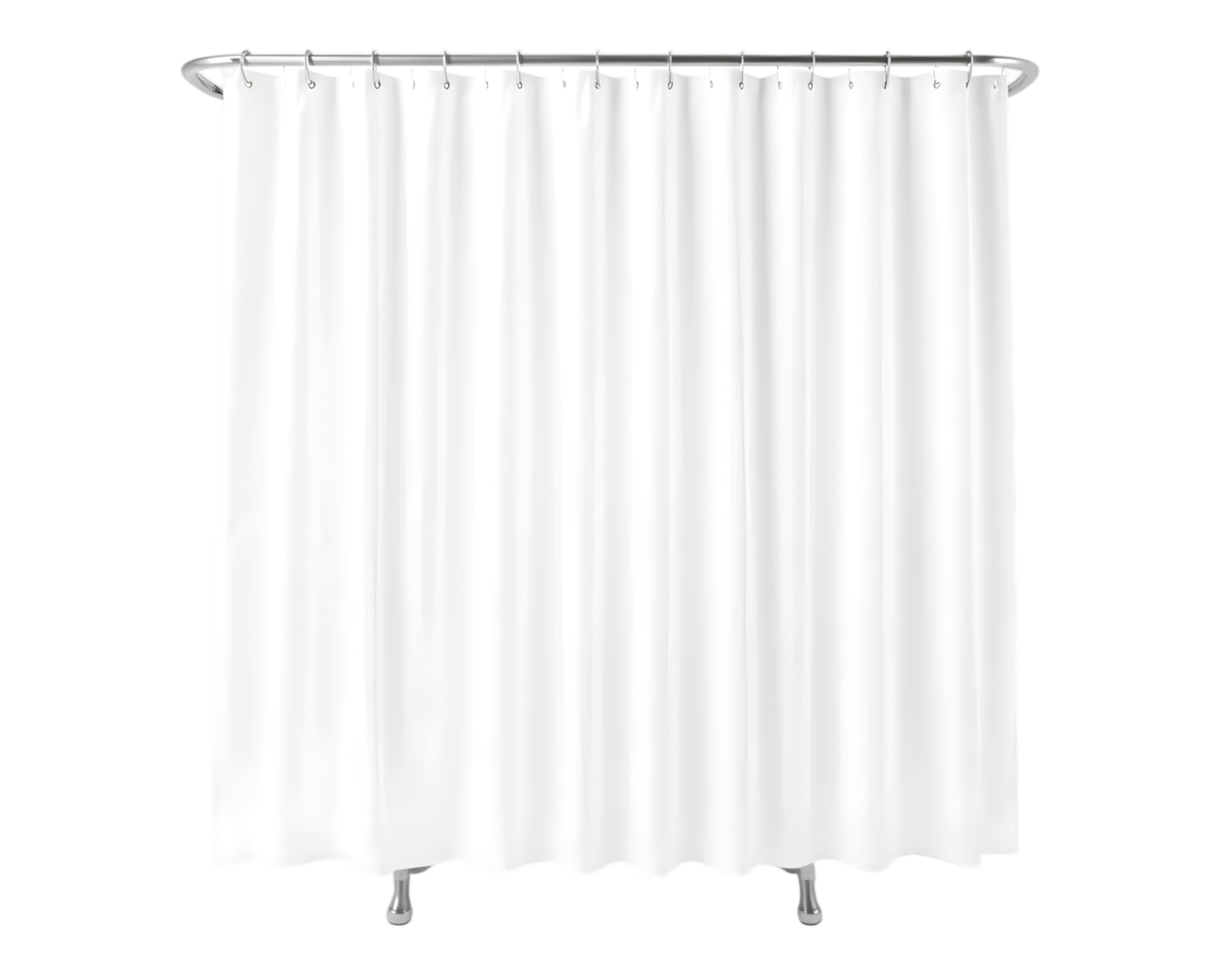 White curtain isolated on a transparent background png