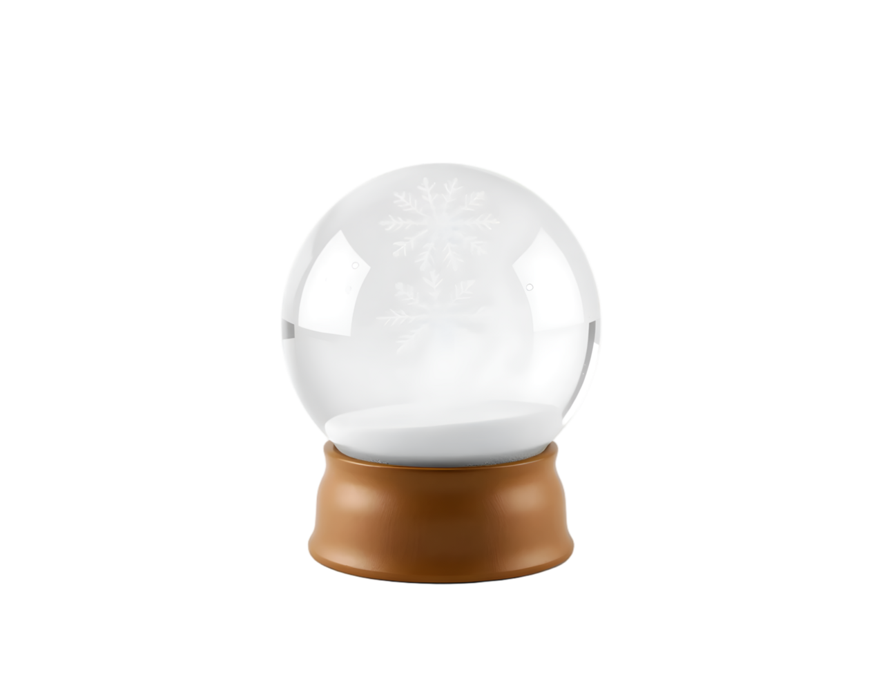 Snow globe isolated on transparent background png