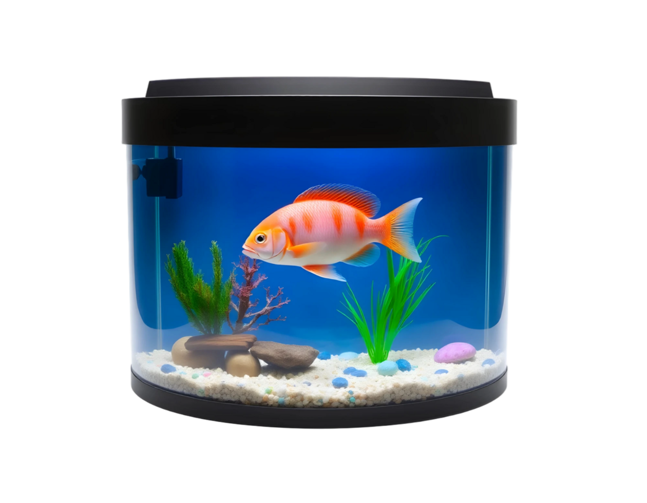 Fish in aquarium isolated on a transparent background png