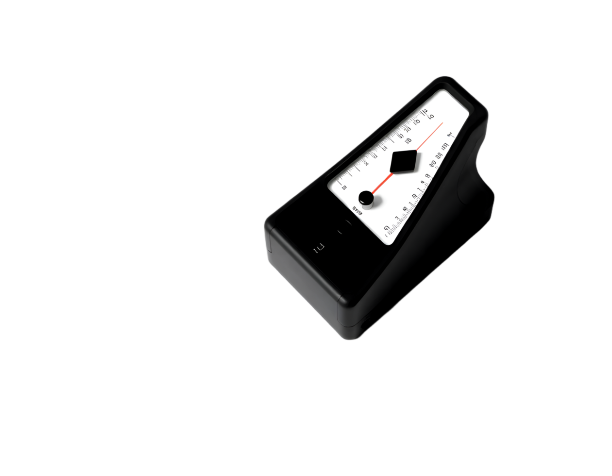 illustration of a black square clock isolated on a transparent background png