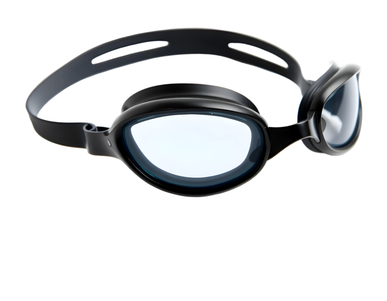 3d render of a swimming goggles isolated on a transparent background png