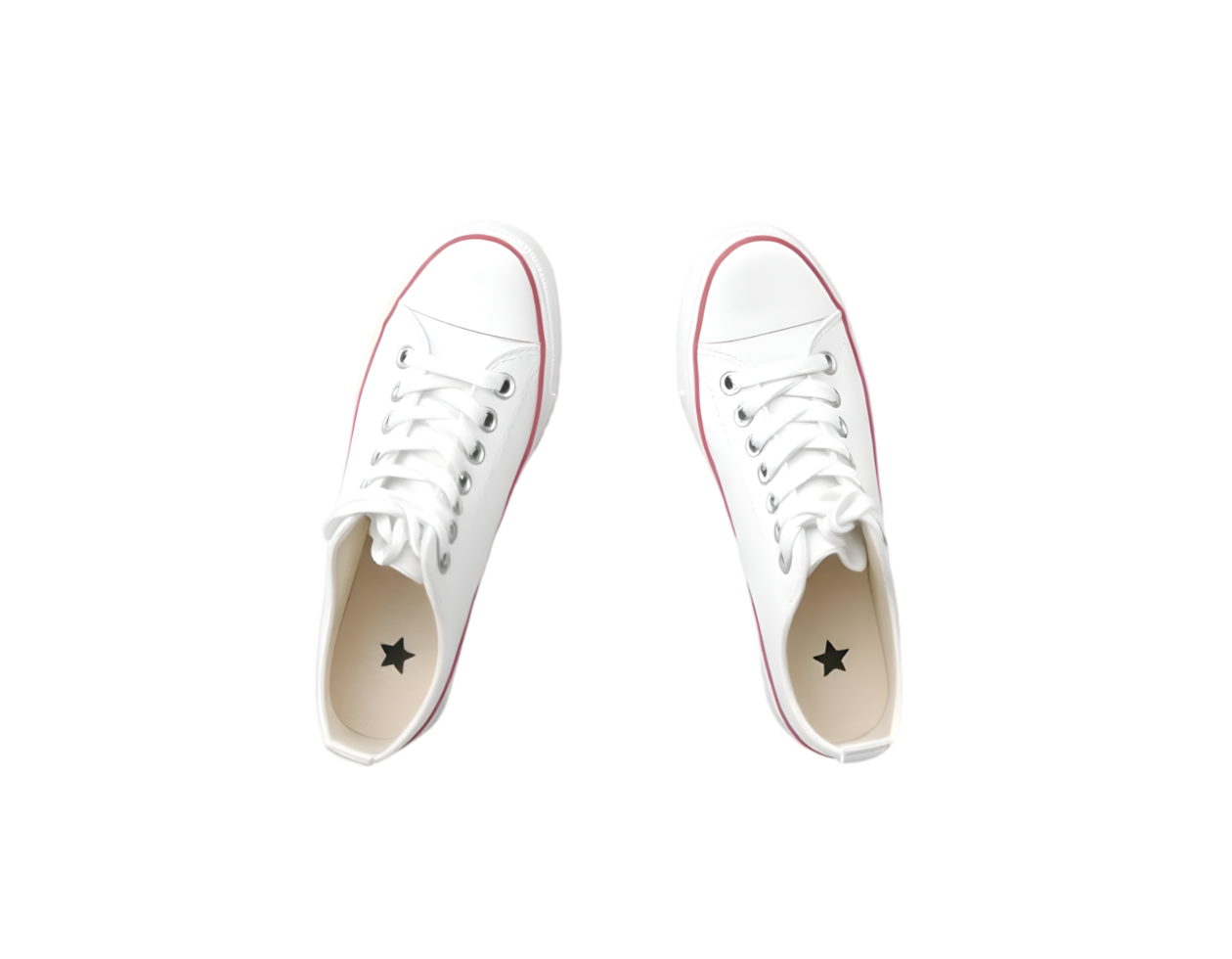 White Sneakers Isolated Transparent Background png