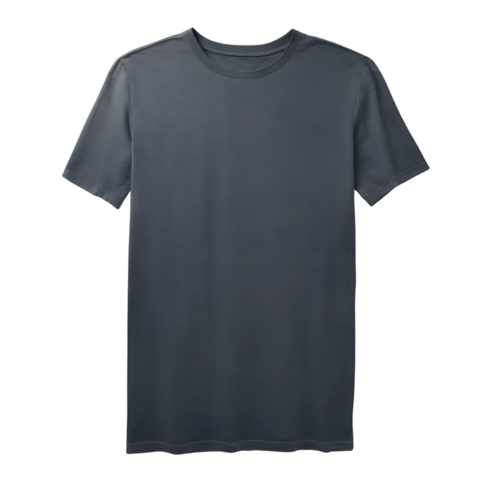 Black t-shirt isolated on transparent background png
