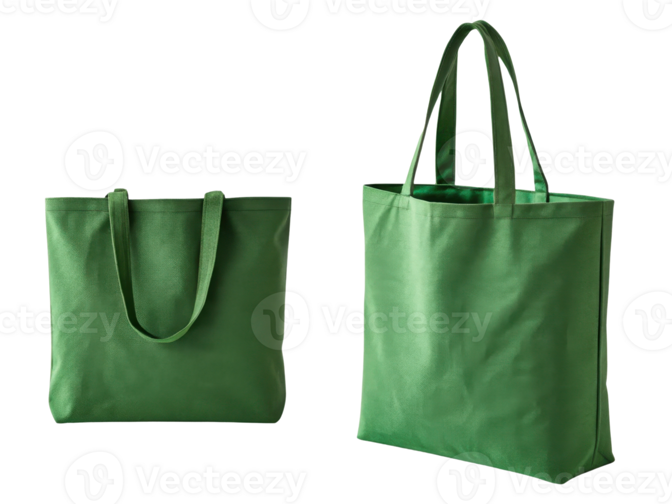 Eco friendly green tote bags, reusable shopping bags for sustainable living png