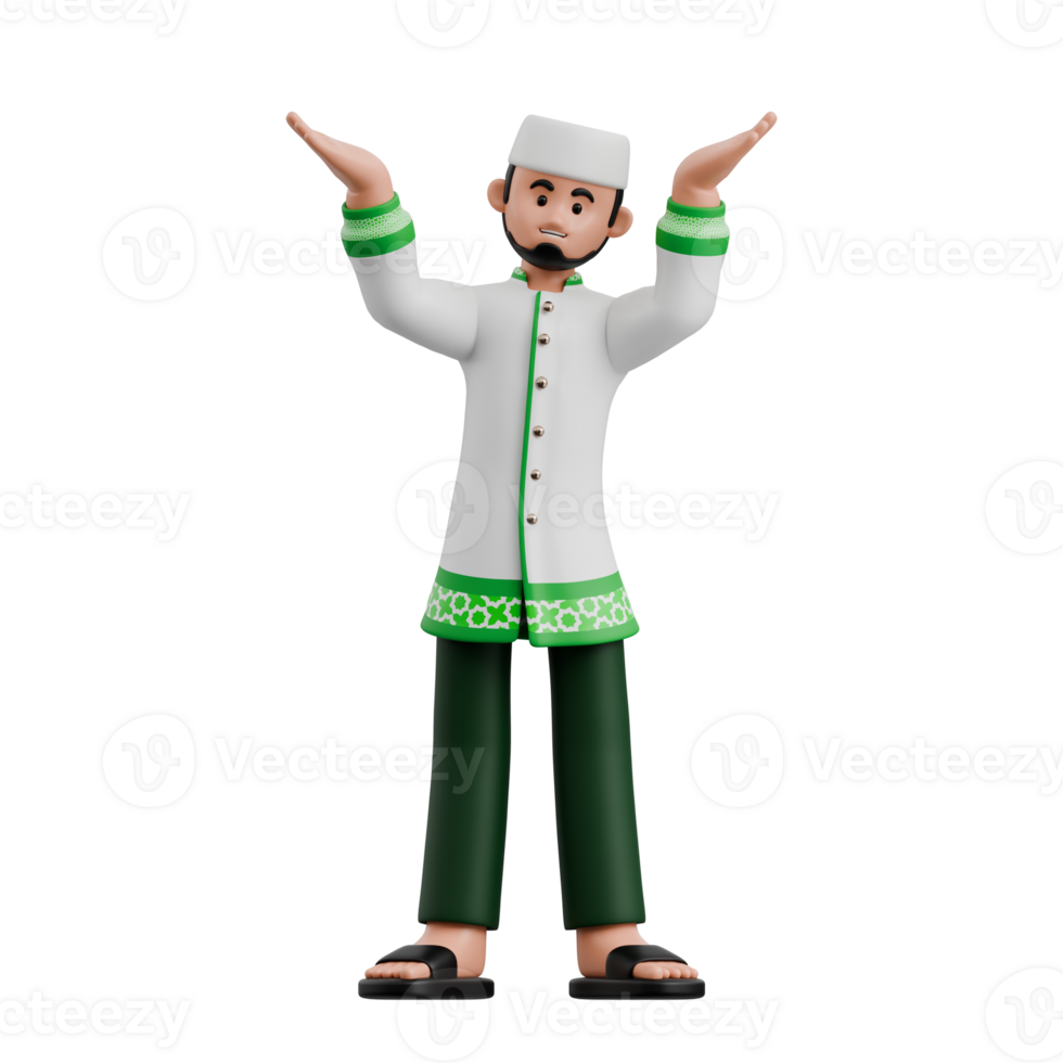 Muslim Man Lifting Object png