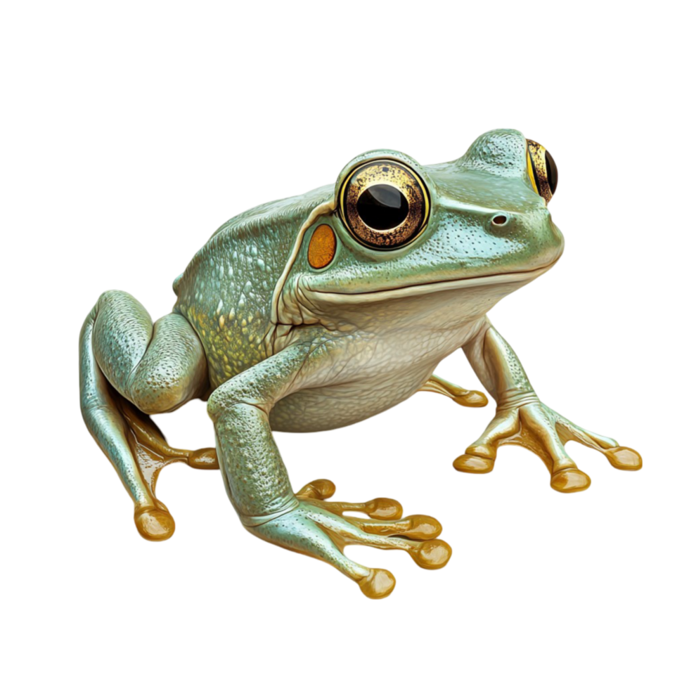 Realistic Tree Frog Sitting on a Surface png